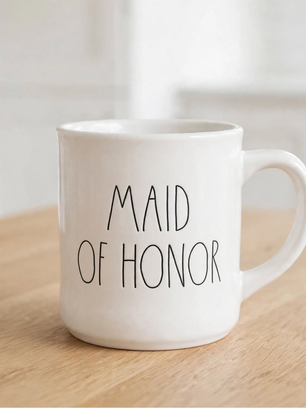 Rae Dunn White 'Maid of Honor' Ceramic Mug
